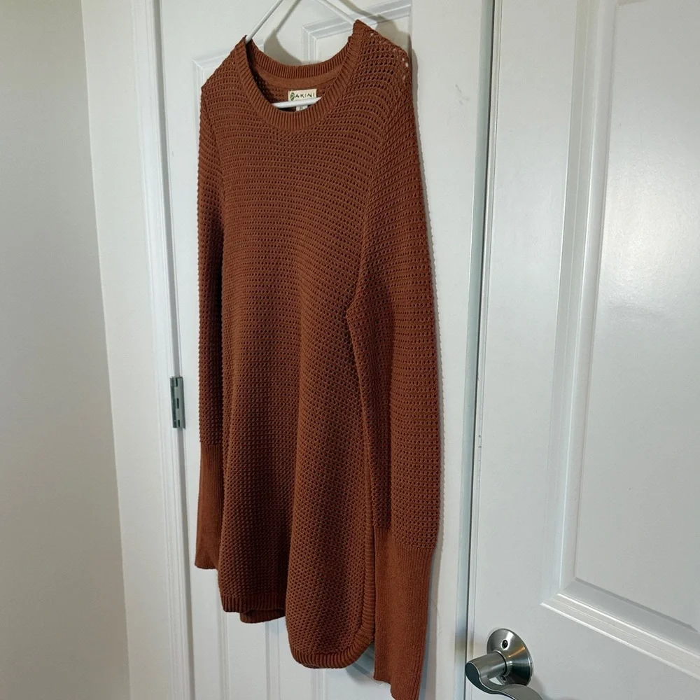 Akini Rust Knit Sweater - Picture 6 of 9